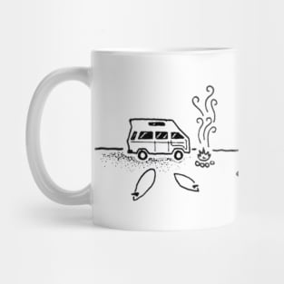 Van Life surf camp Mug